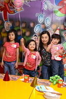 QQ & Ling Ling came to my birthday party